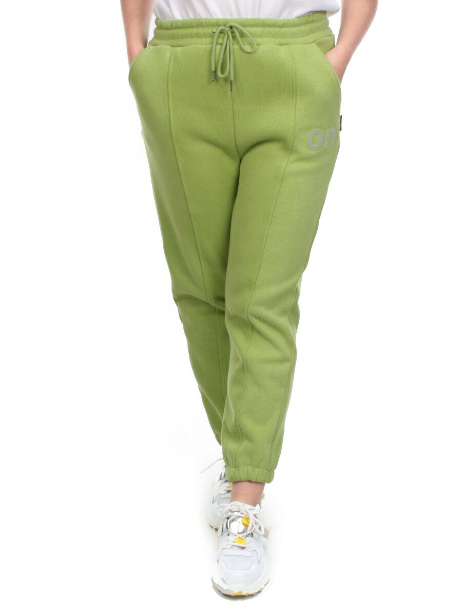 08 GREEN Брюки спортивные женские на флисе (100% хлопок) 7986