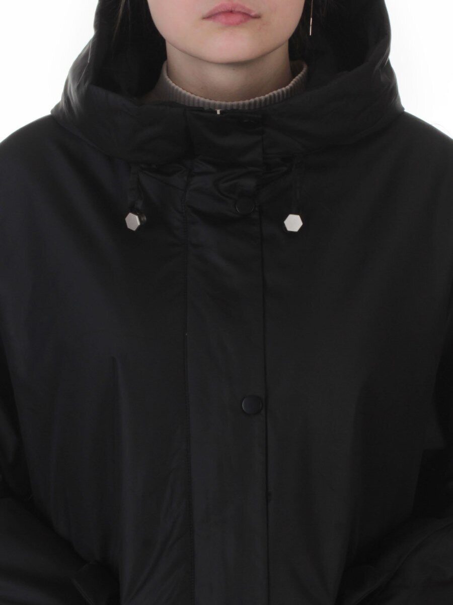 8020 BLACK Куртка демисезонная женская (100 гр. холлофайбер)