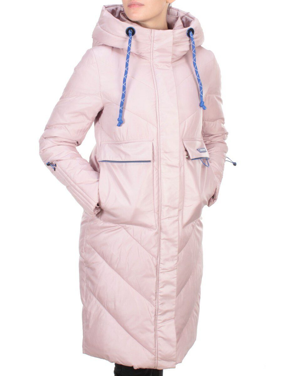 9190 PINK Пальто зимнее женское EVCANBADY (200 гр. холлофайбера)