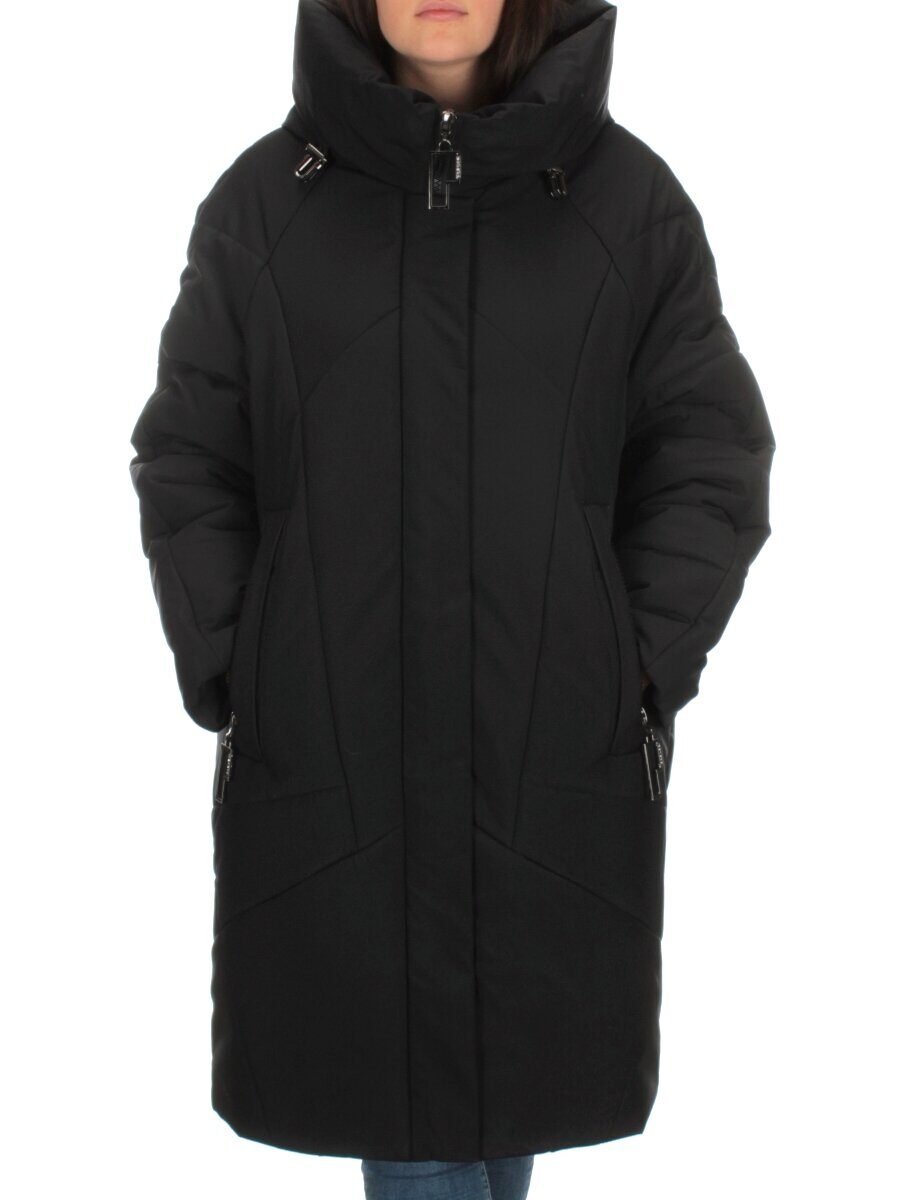 M-9117 BLACK Пальто зимнее женское CORUSKY (верблюжья шерсть)