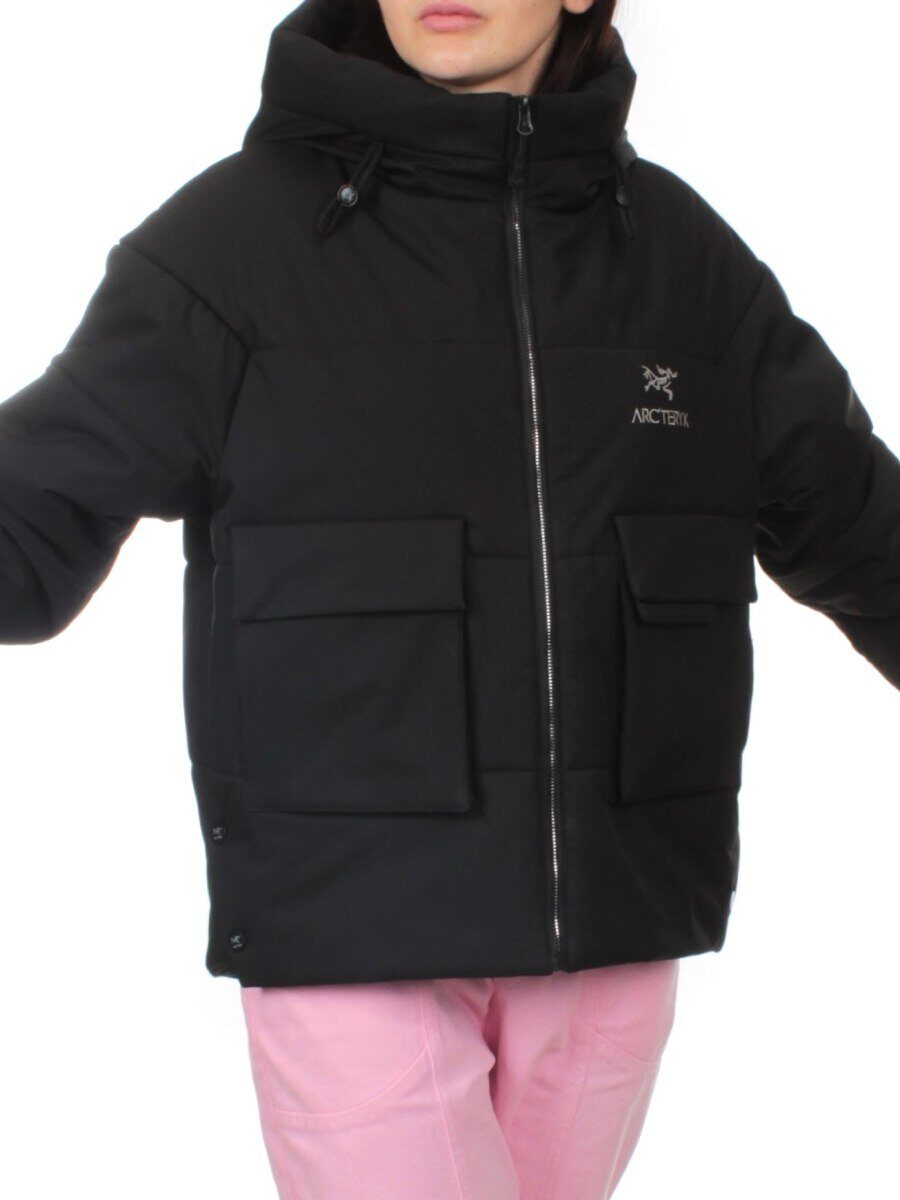 288 BLACK Куртка зимняя облегченная женская (верблюжья шерсть)