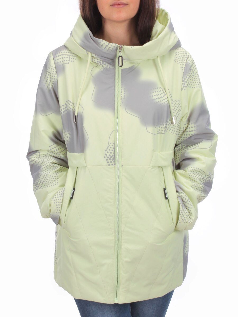 M8534 LT. GREEN Куртка демисезонная женская (100 гр. синтепон) Maria