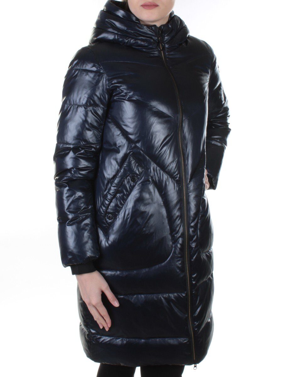 002 DK. BLUE Пальто женское зимнее Snow Grace