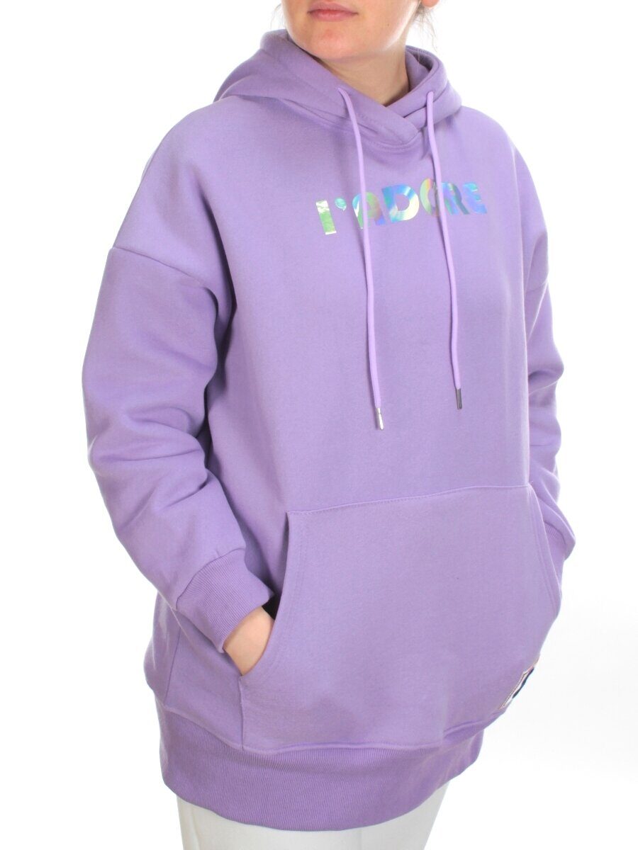 KD713 VIOLET Худи женское на флисе