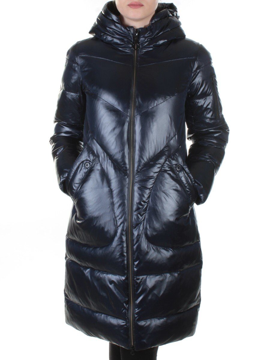 002 DK. BLUE Пальто женское зимнее Snow Grace