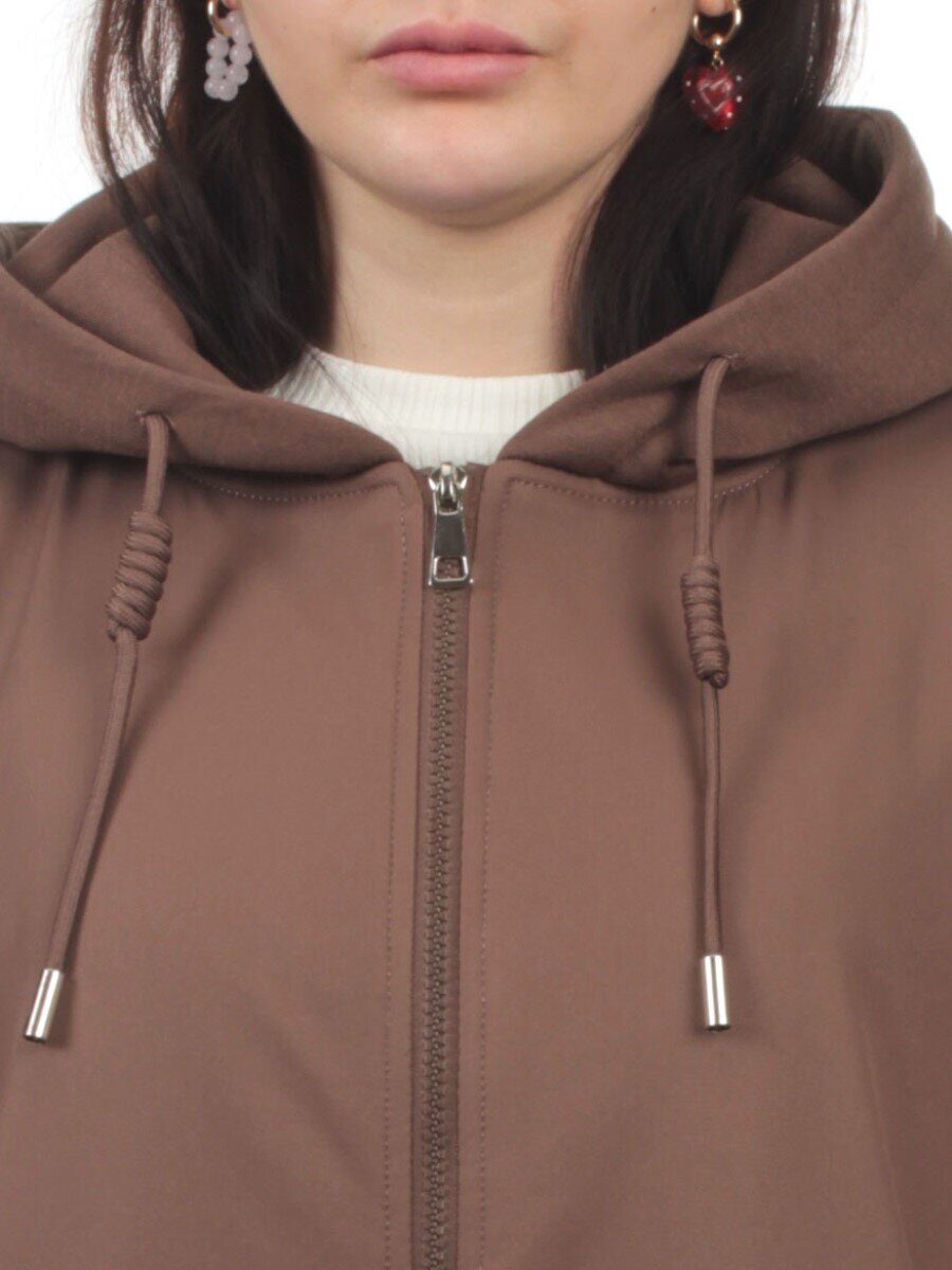 H24-283 BROWN Куртка демисезонная женская (100 гр. синтепон)