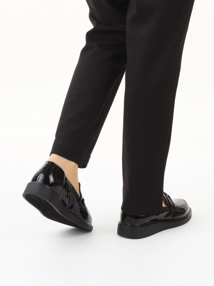 03-DEB103-3 BLACK Лоферы женские (натуральная кожа)