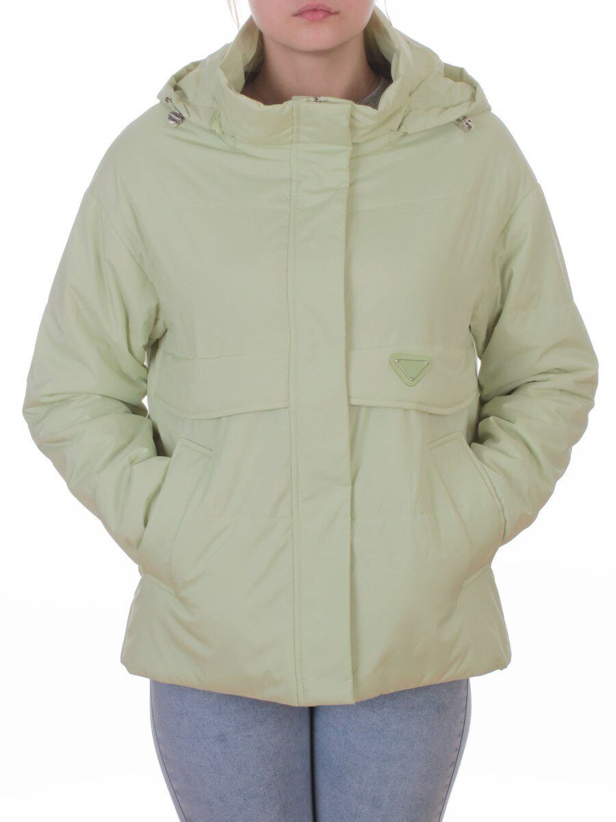 7060 LT. GREEN Куртка демисезонная женская (100 гр. холлофайбер)