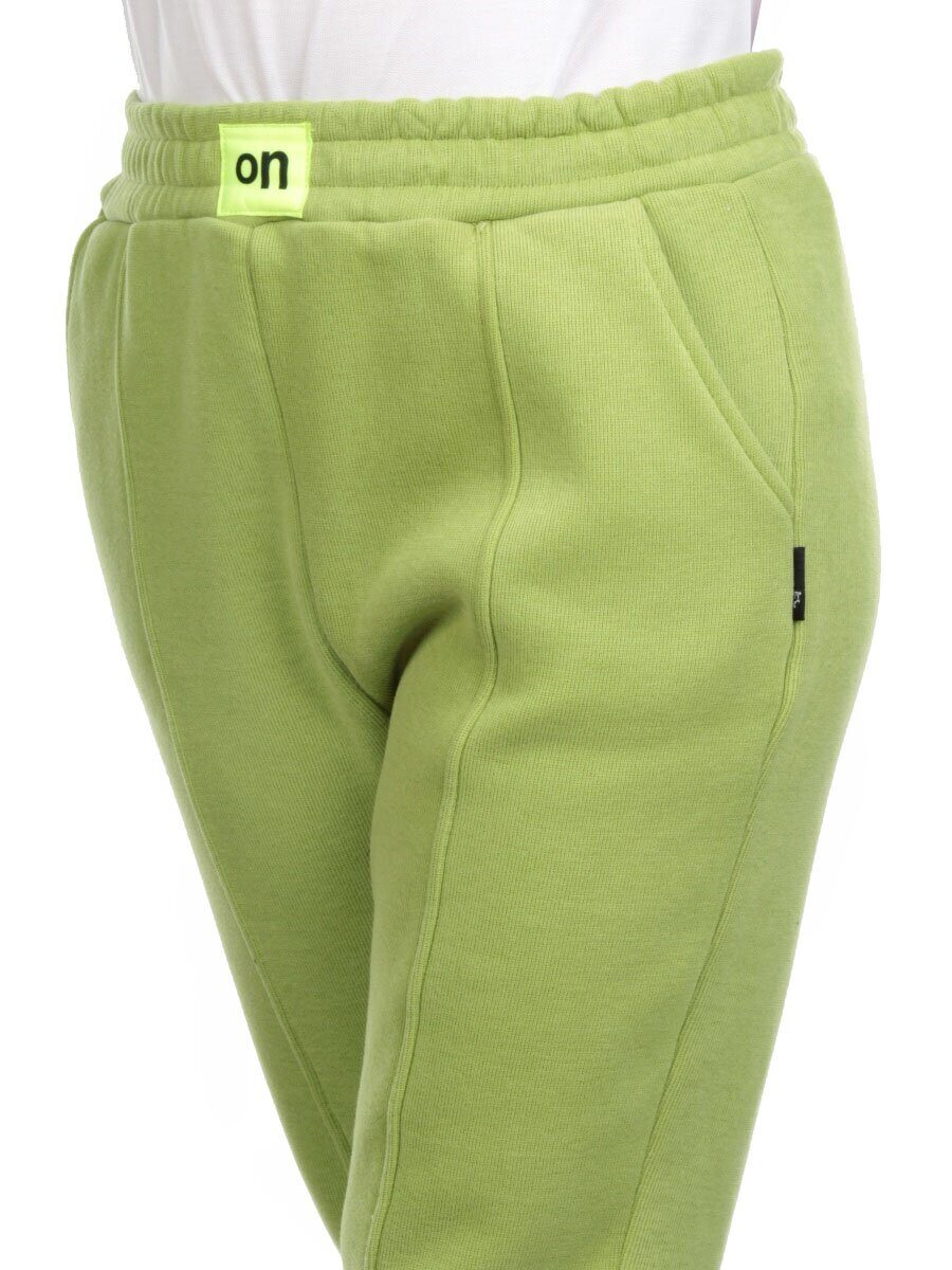 07 GREEN Брюки спортивные женские на флисе (100% хлопок) 7986