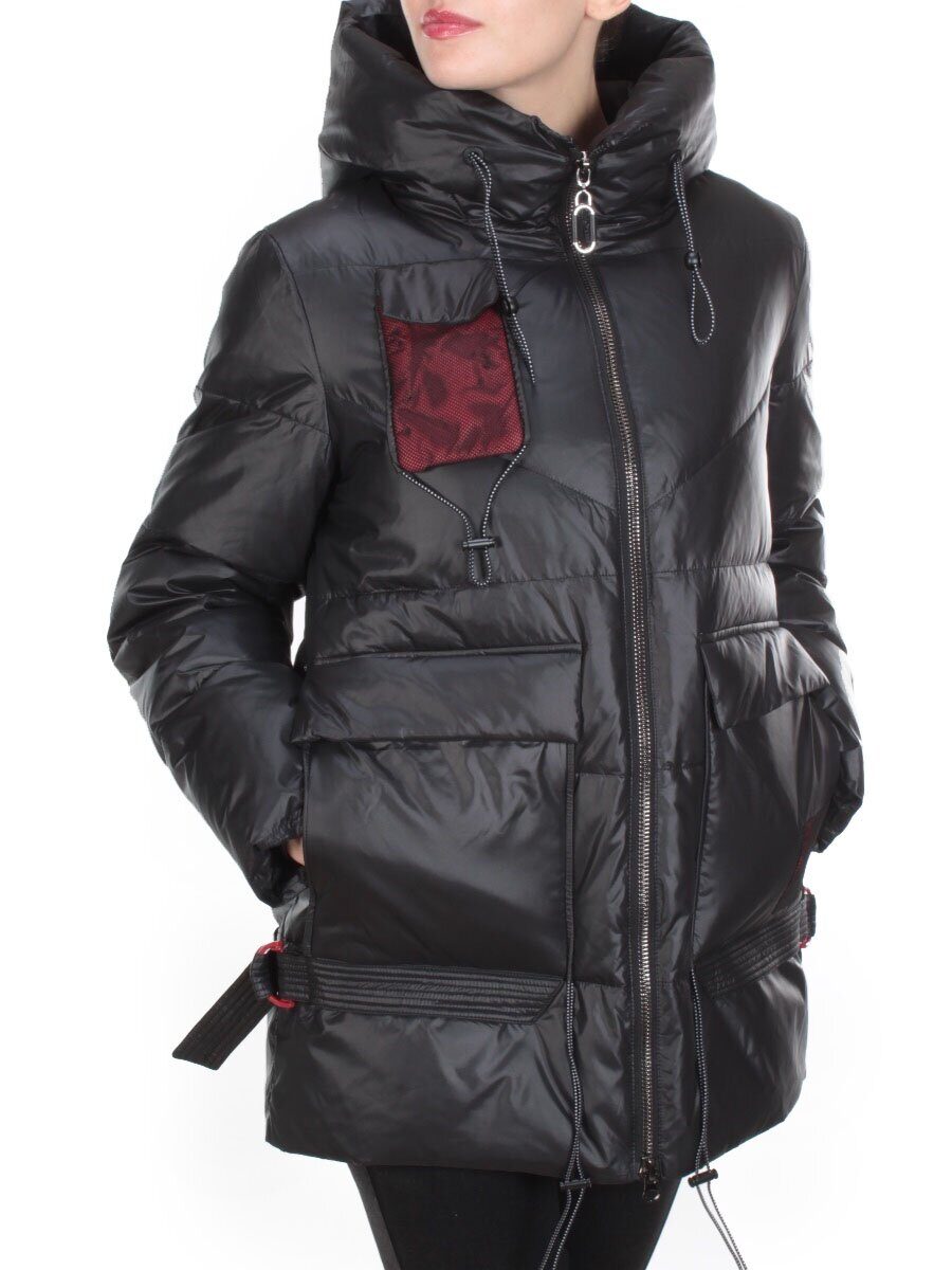 8912 BLACK Куртка зимняя женская CORUSKY (200 гр. холлофайбера)