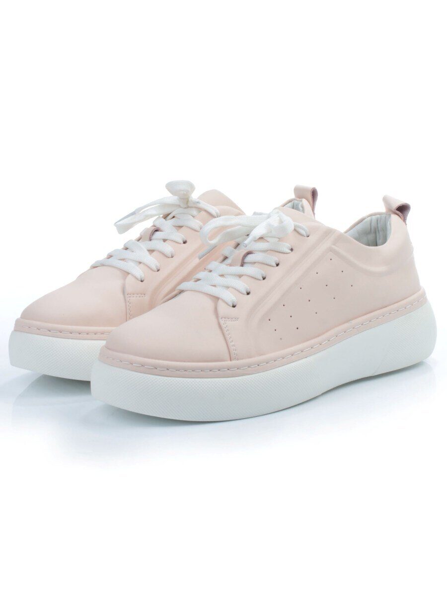 03-PDL196-2 PINK POWDER Полуботинки спортивные женские (натуральная кожа)