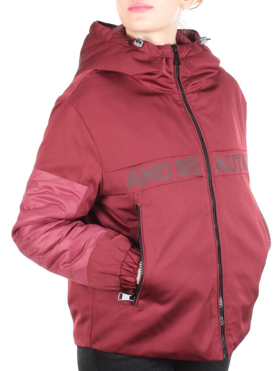 009 DARK RED Куртка демисезонная женская (100 гр. синтепон)