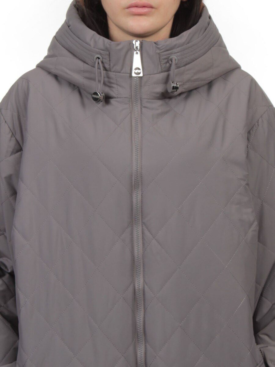 F-803 GRAY Куртка демисезонная женская (100 гр. холлофайбер)