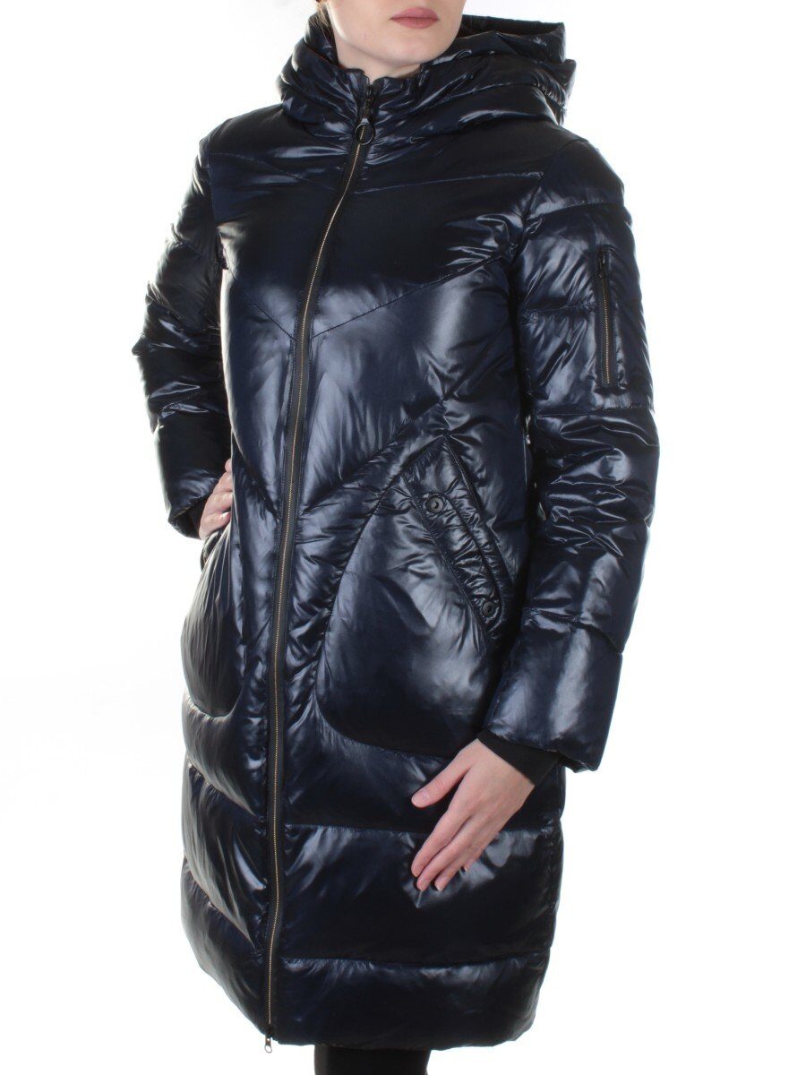 002 DK. BLUE Пальто женское зимнее Snow Grace