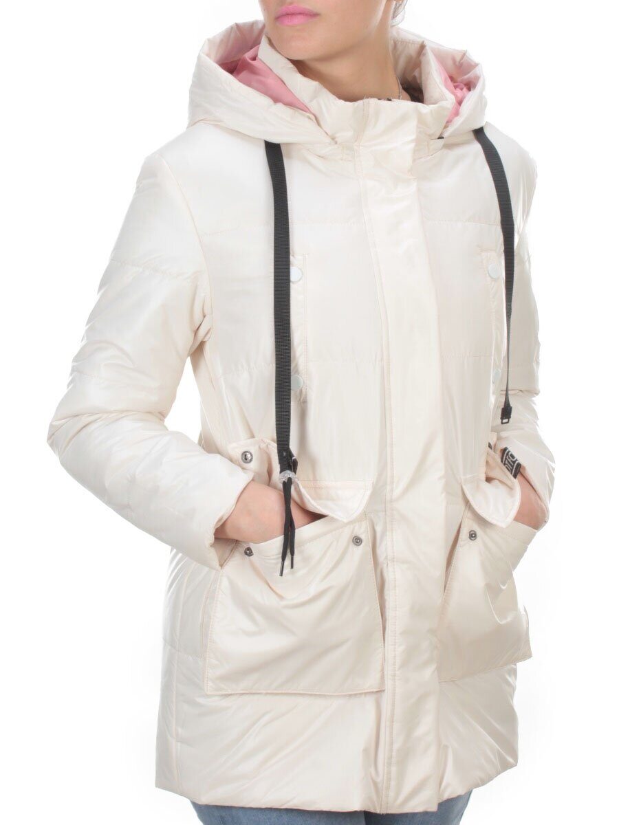 8251 MILK Куртка демисезонная женская BAOFANI (100 гр. синтепон)