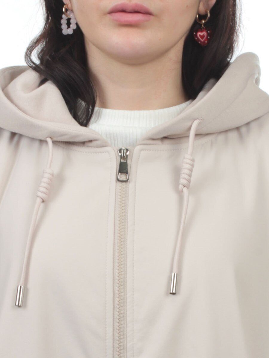 H24-283 LT. BEIGE Куртка демисезонная женская (100 гр. синтепон)