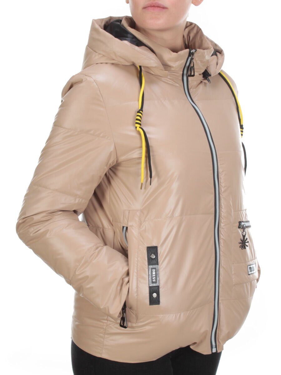 8260 BEIGE Куртка демисезонная женская BAOFANI (100 гр. синтепон)