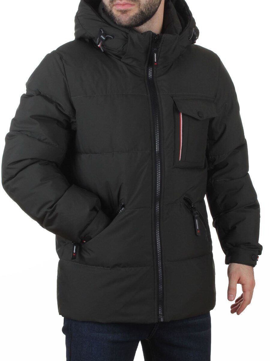 6393 DK. GREEN Куртка мужская зимняя (200 гр. холлофайбер)