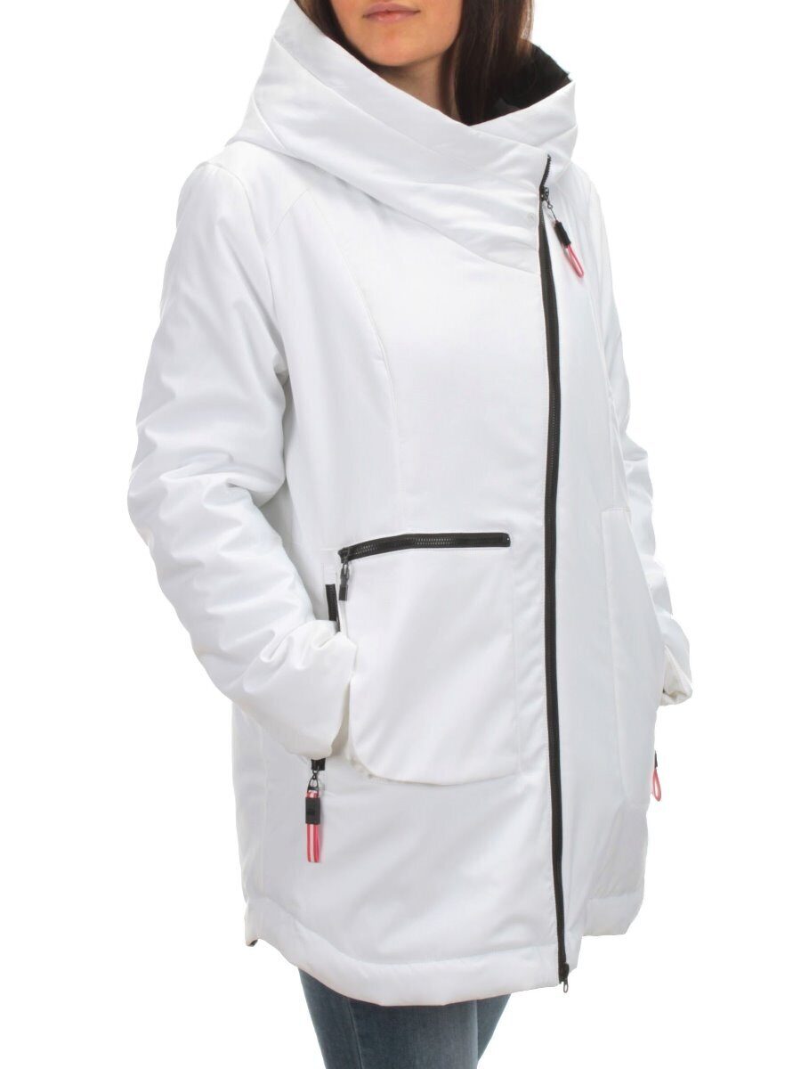 BM-187 WHITE Куртка демисезонная женская АЛИСА (100 гр. синтепон)