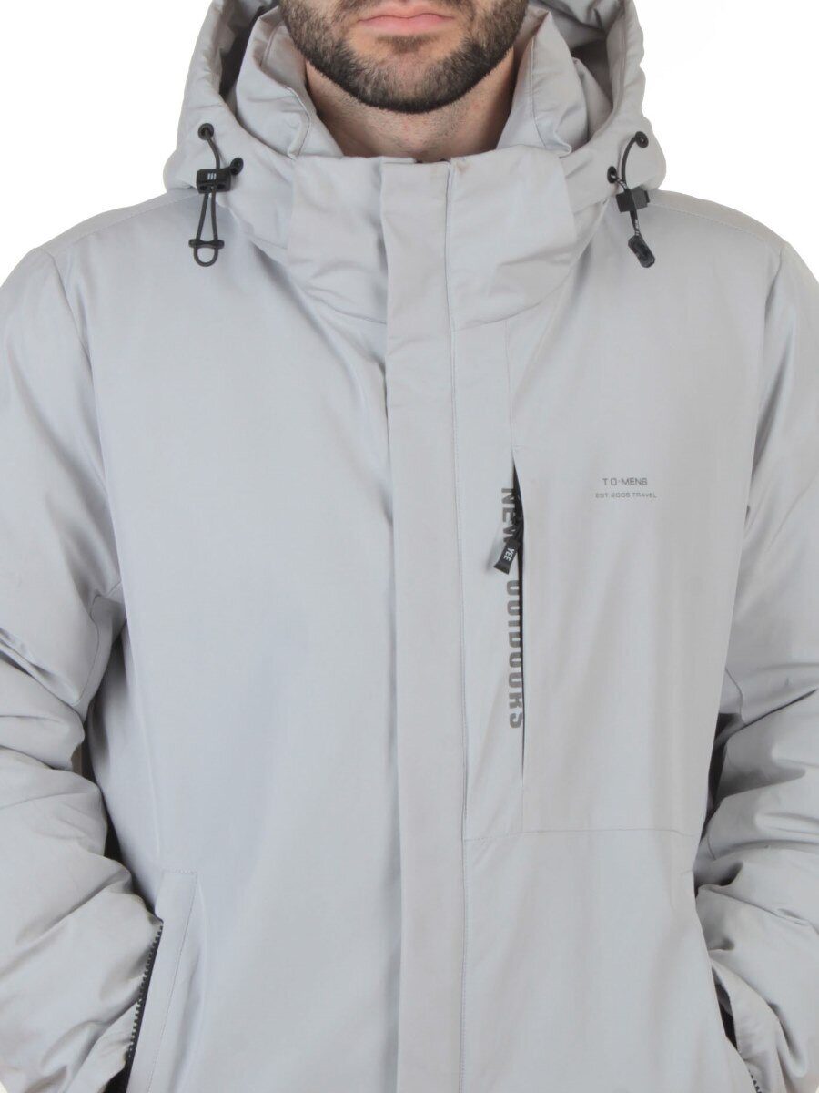 D6313 LT. GRAY Куртка мужская зимняя (200 гр. холлофайбер)