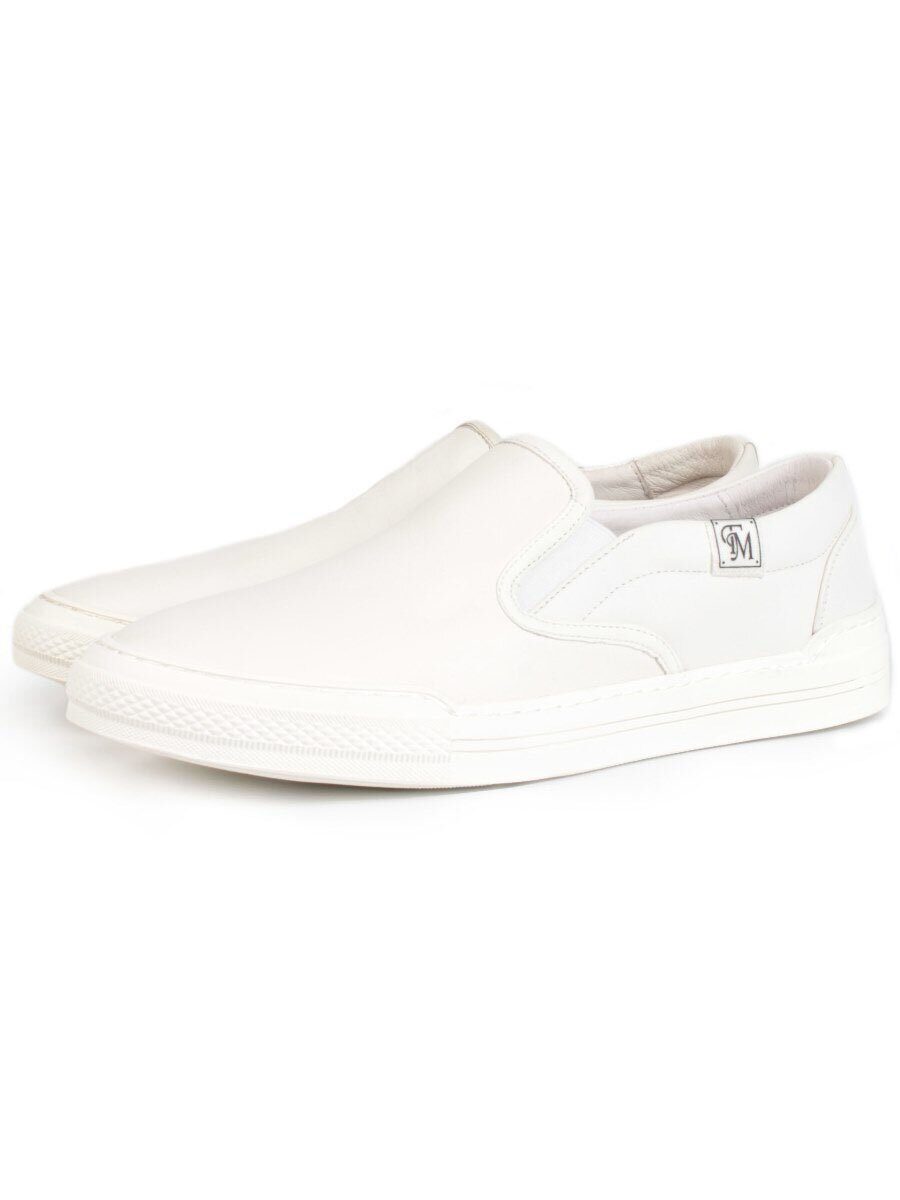 03-A69870-11-2 WHITE Полуботинки спортивные мужские (натуральная кожа)