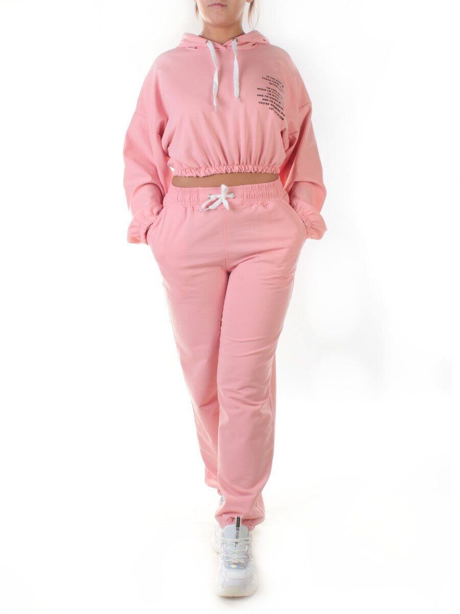 Y303 PEACH Спортивный костюм женский (100% хлопок)