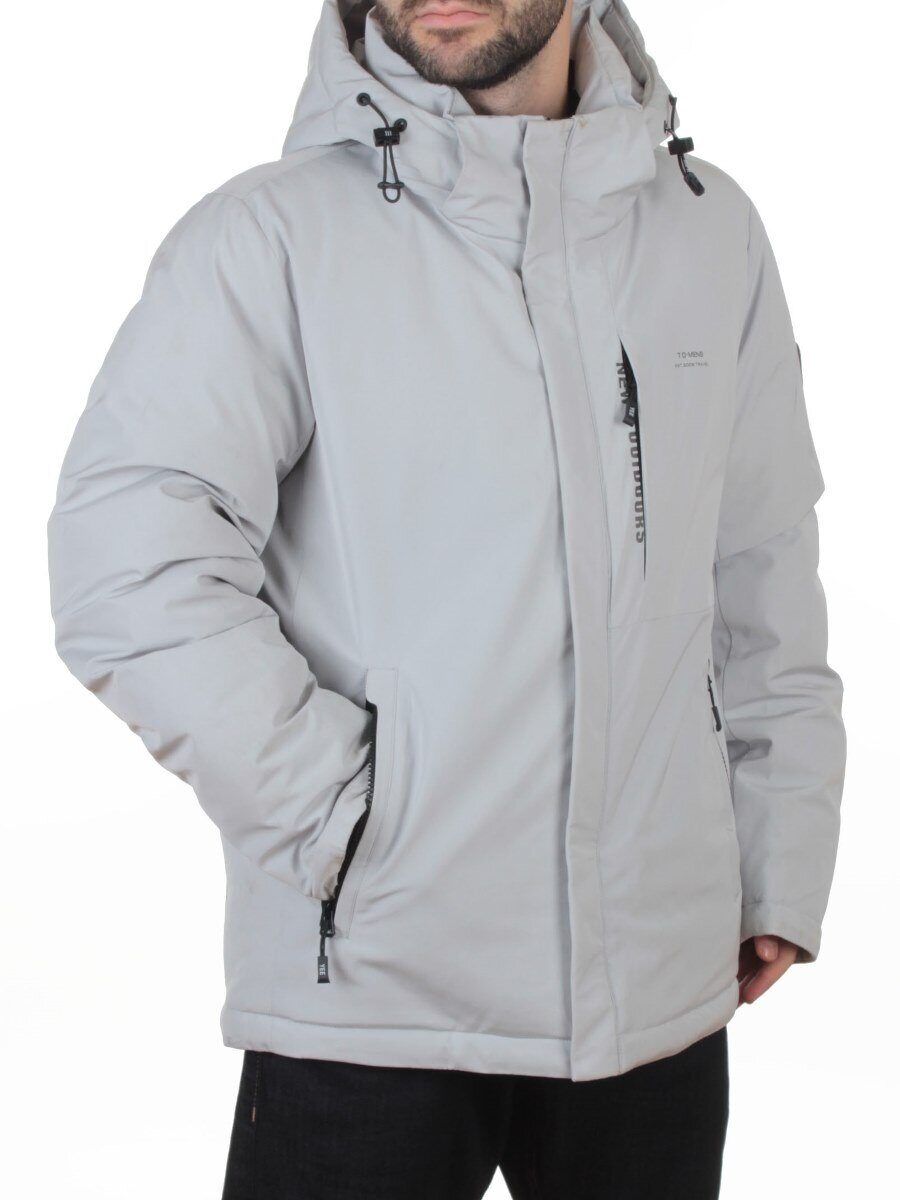 D6313 LT. GRAY Куртка мужская зимняя (200 гр. холлофайбер)