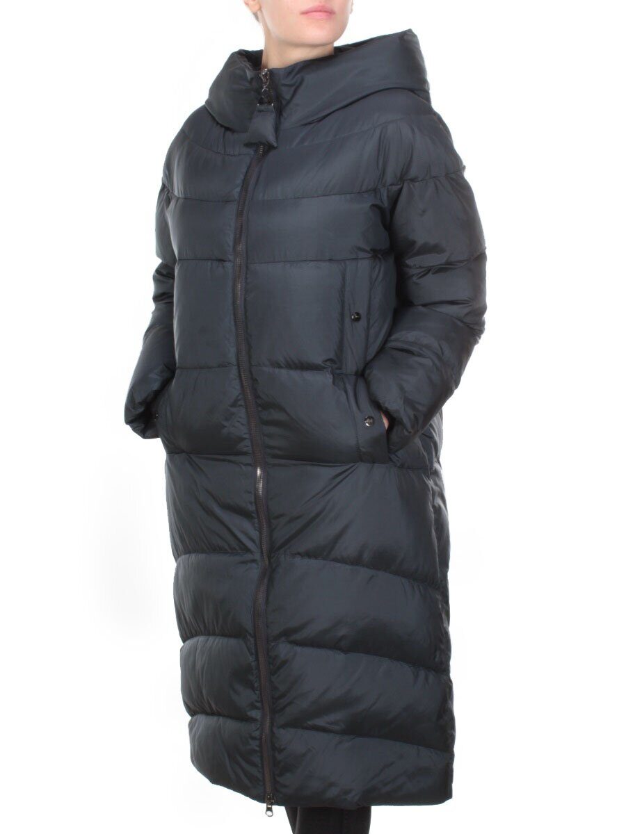 2116 INK.BLUE Пальто зимнее женское MELISACITI (200 гр. холлофайбера)