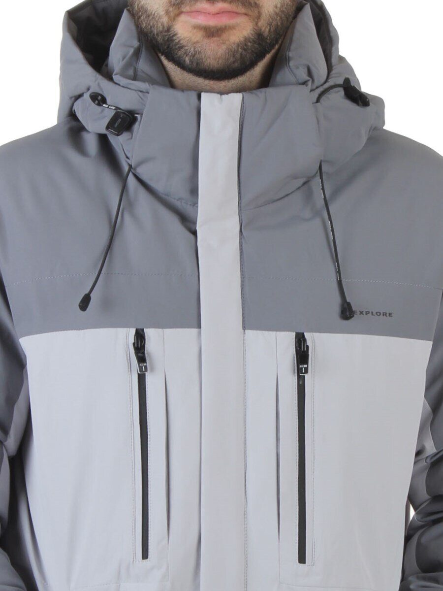 D6594 LT. GRAY/GRAY Куртка мужская зимняя (200 гр. холлофайбер)