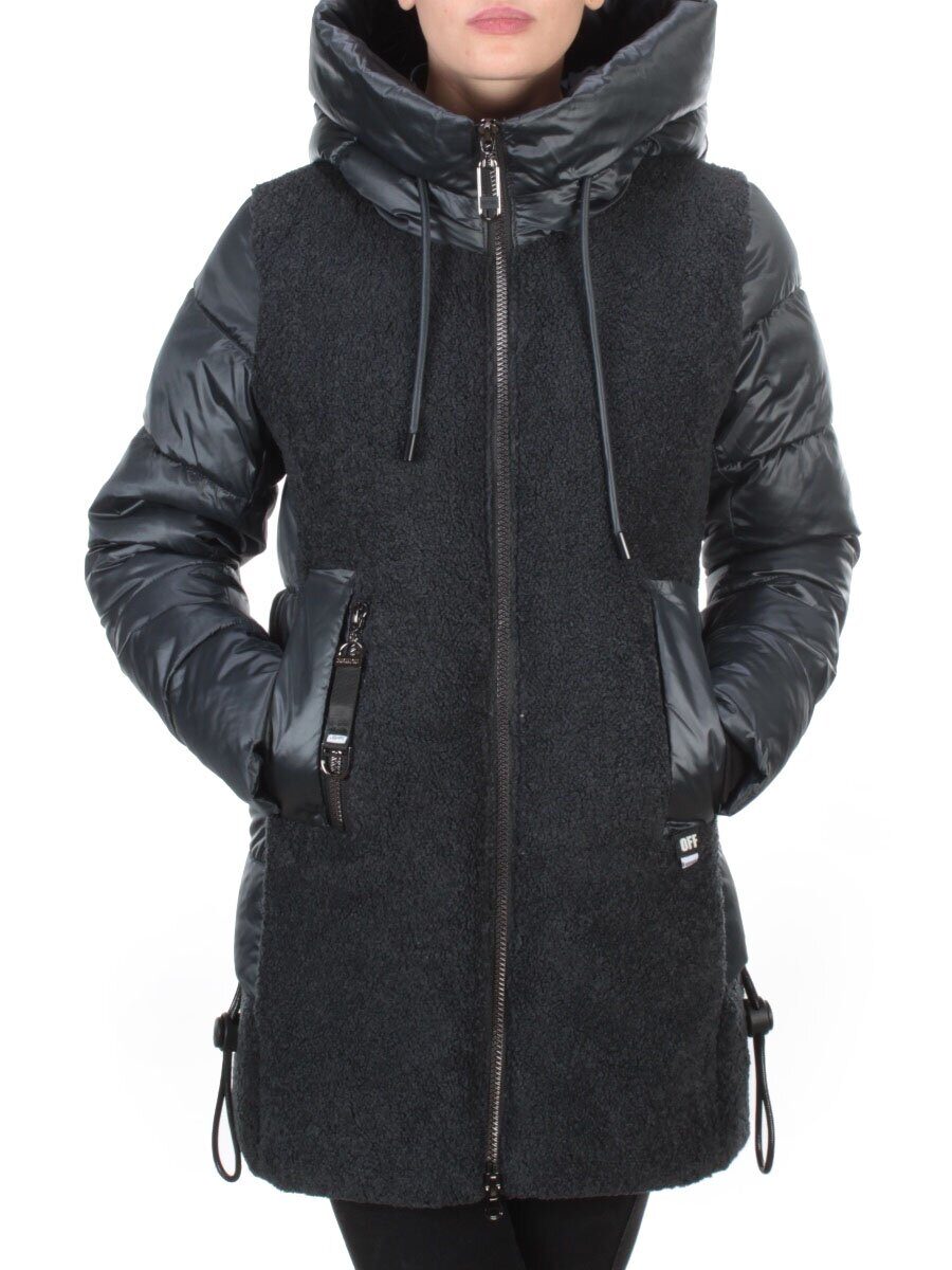 D6816 DARK GREEN Куртка зимняя женская KARERSITER (200 гр. холлофайбера)