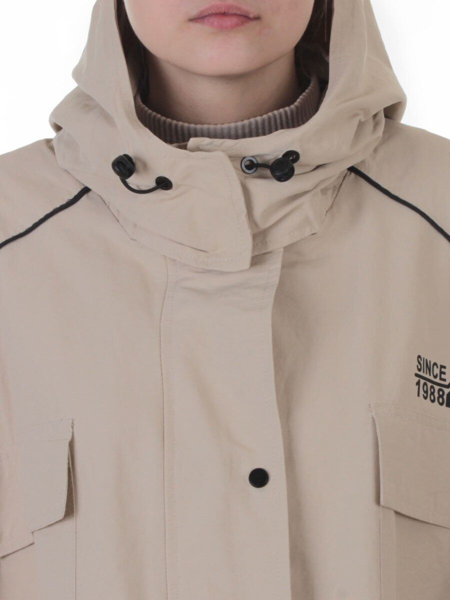 3092 BEIGE Куртка демисезонная женская (100 гр. холлофайбер)