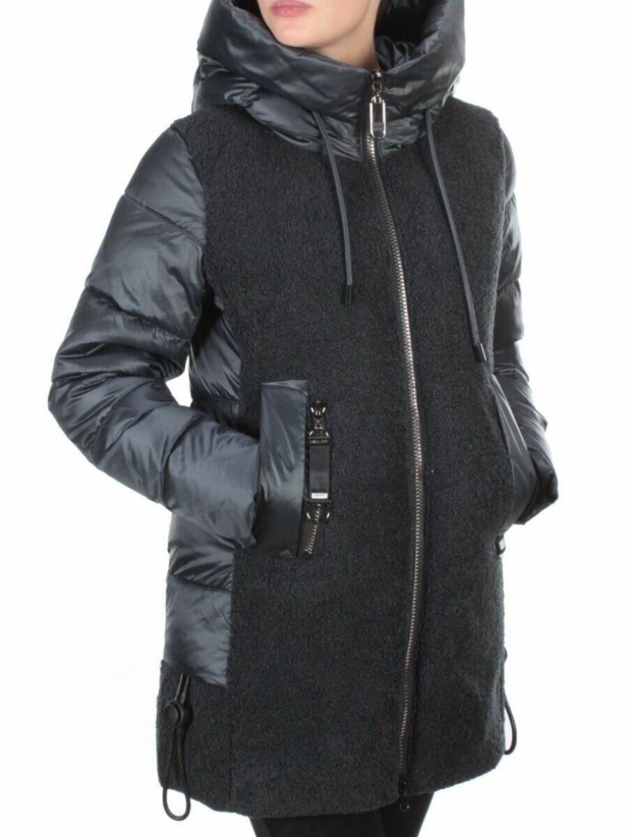 D6816 DARK GREEN Куртка зимняя женская KARERSITER (200 гр. холлофайбера)