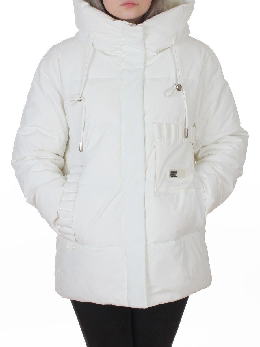 YR-6616 WHITE Куртка зимняя женская (150 гр. холлофайбер)