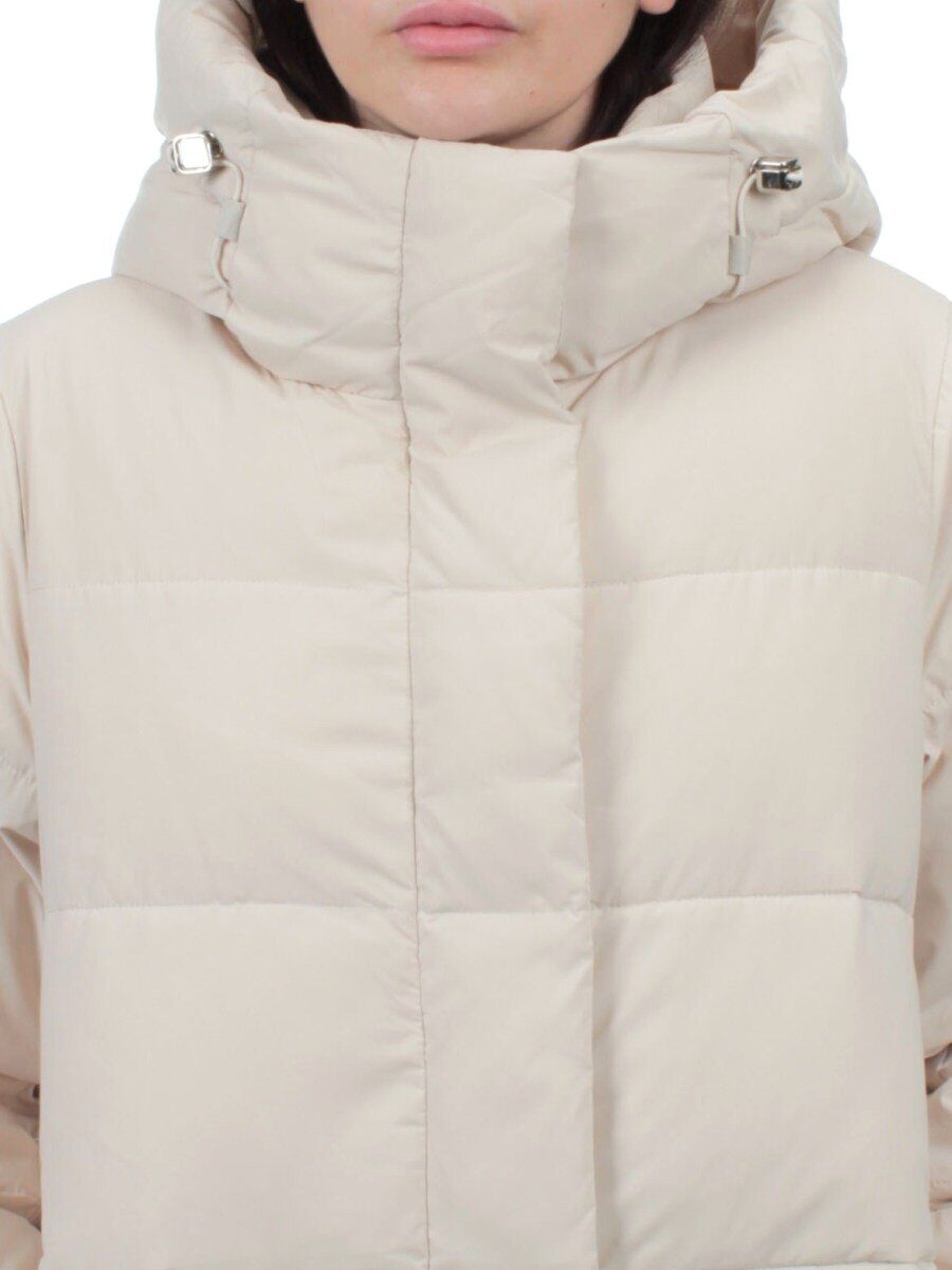 56016 BEIGE Пальто зимнее женское (холлофайбер 150 гр.)