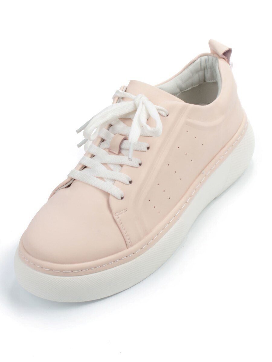 03-PDL196-2 PINK POWDER Полуботинки спортивные женские (натуральная кожа)