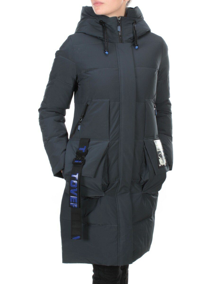 20-901 AQUAMARINE Пальто зимнее женское HAPPYSNOW (150 гр. холлофайбера)