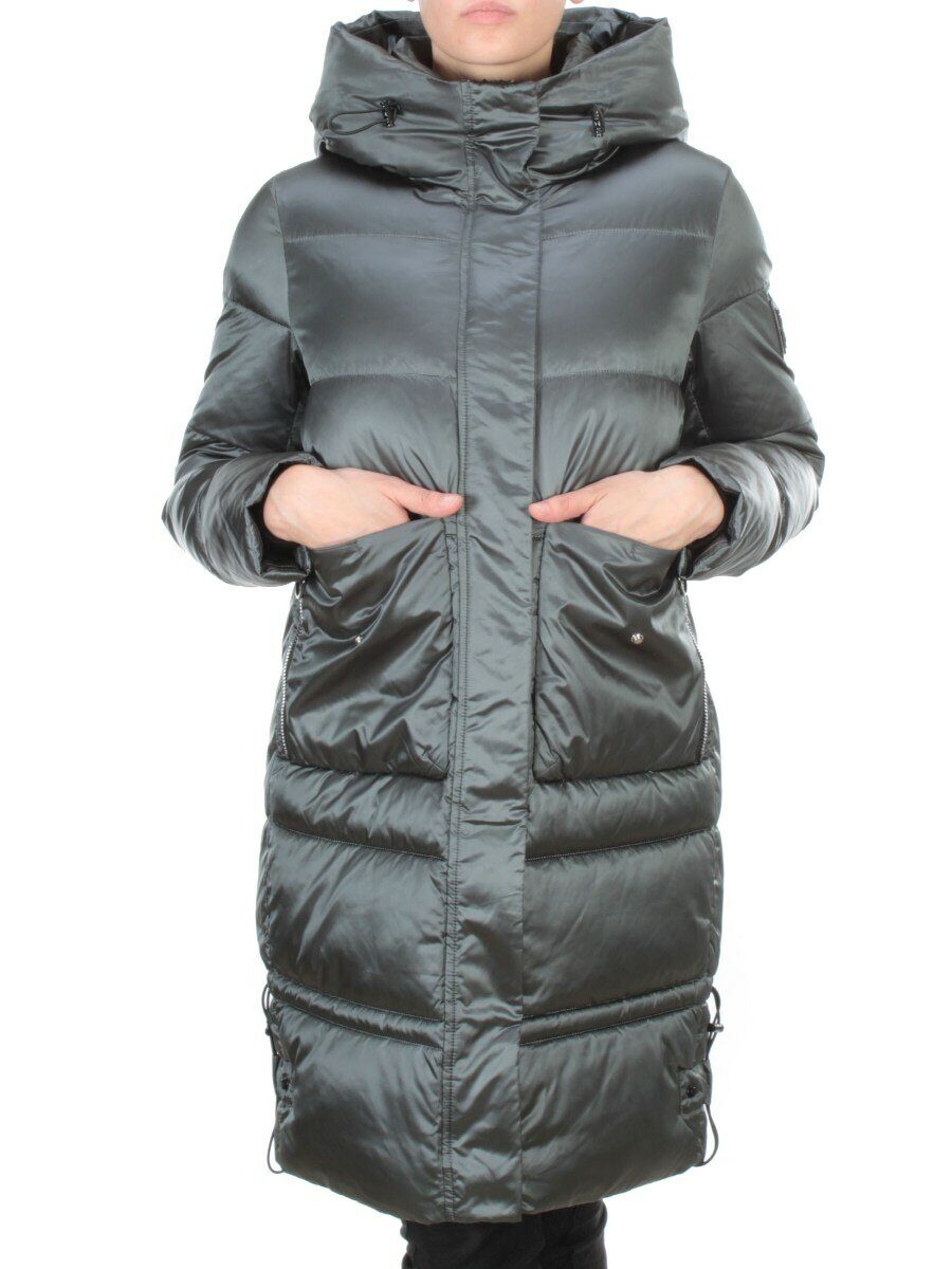 9106 AQUAMARINE Пальто зимнее женское FLOWEROVE (200 гр. холлофайбера)