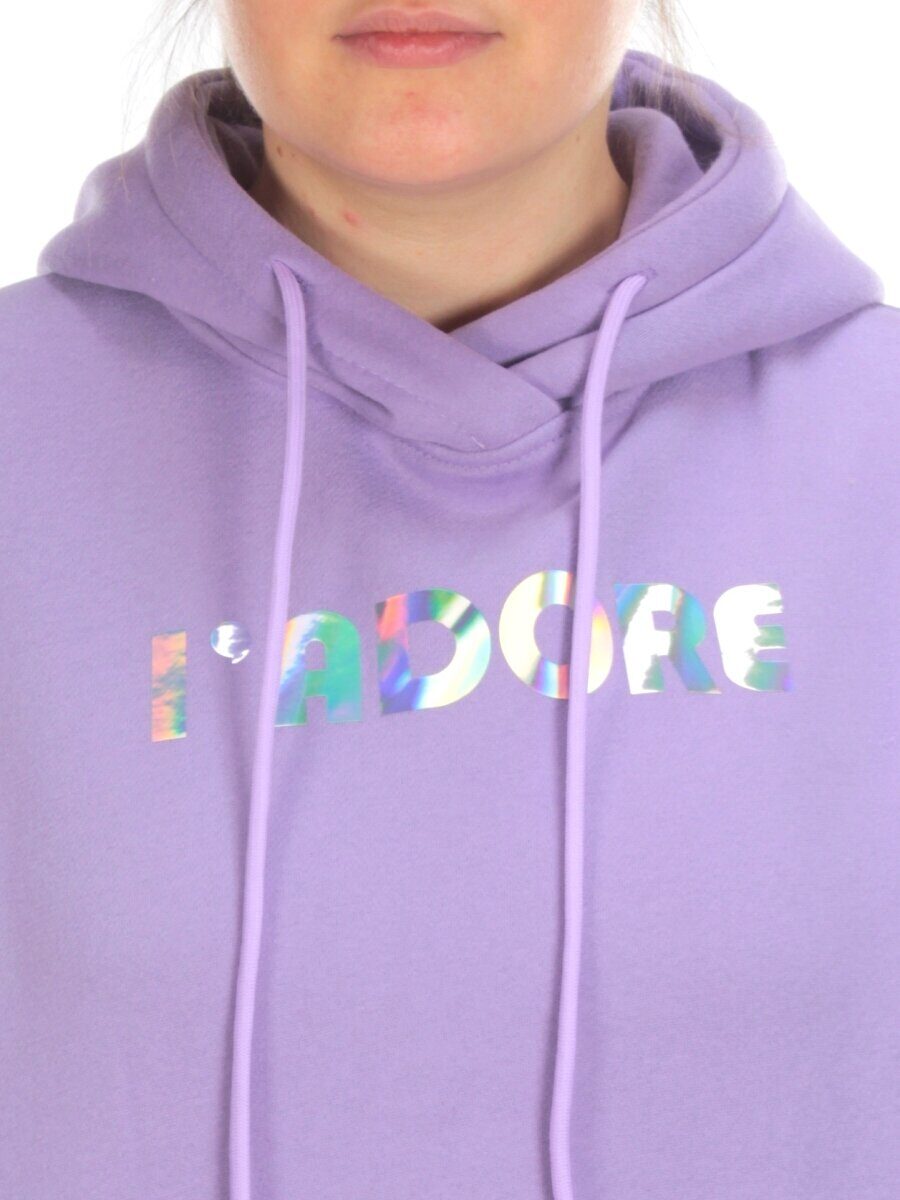 KD713 VIOLET Худи женское на флисе