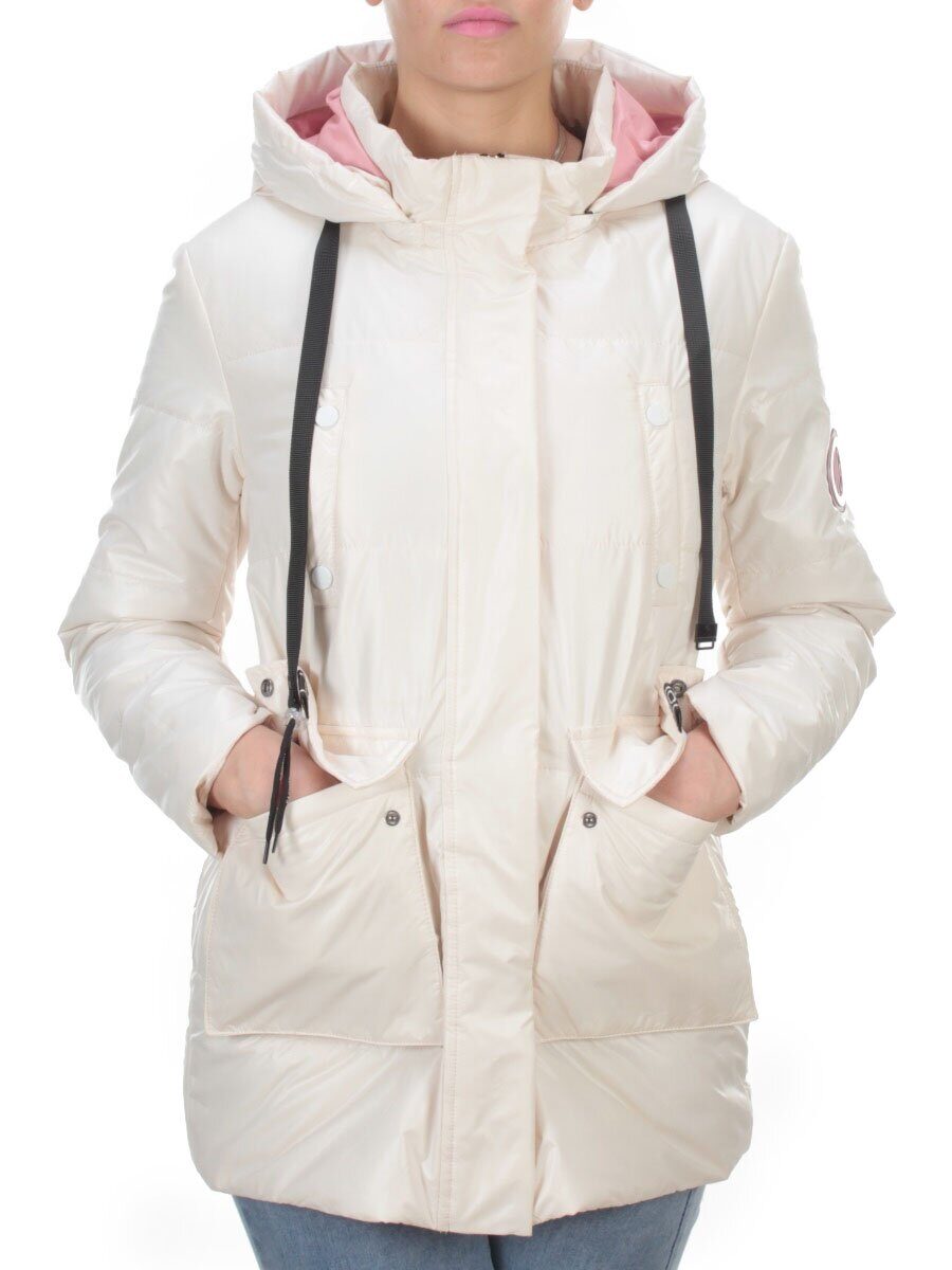 8251 MILK Куртка демисезонная женская BAOFANI (100 гр. синтепон)