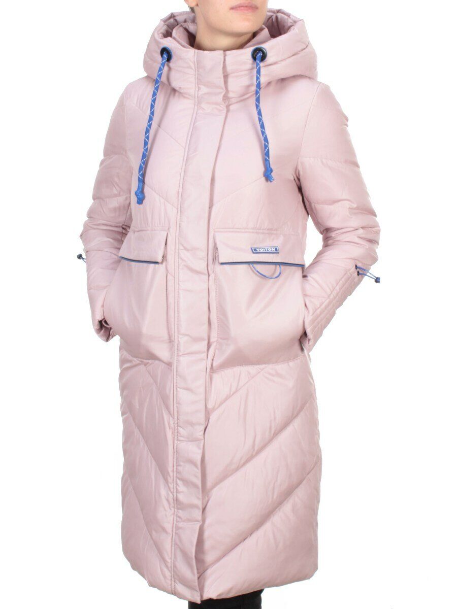9190 PINK Пальто зимнее женское EVCANBADY (200 гр. холлофайбера)