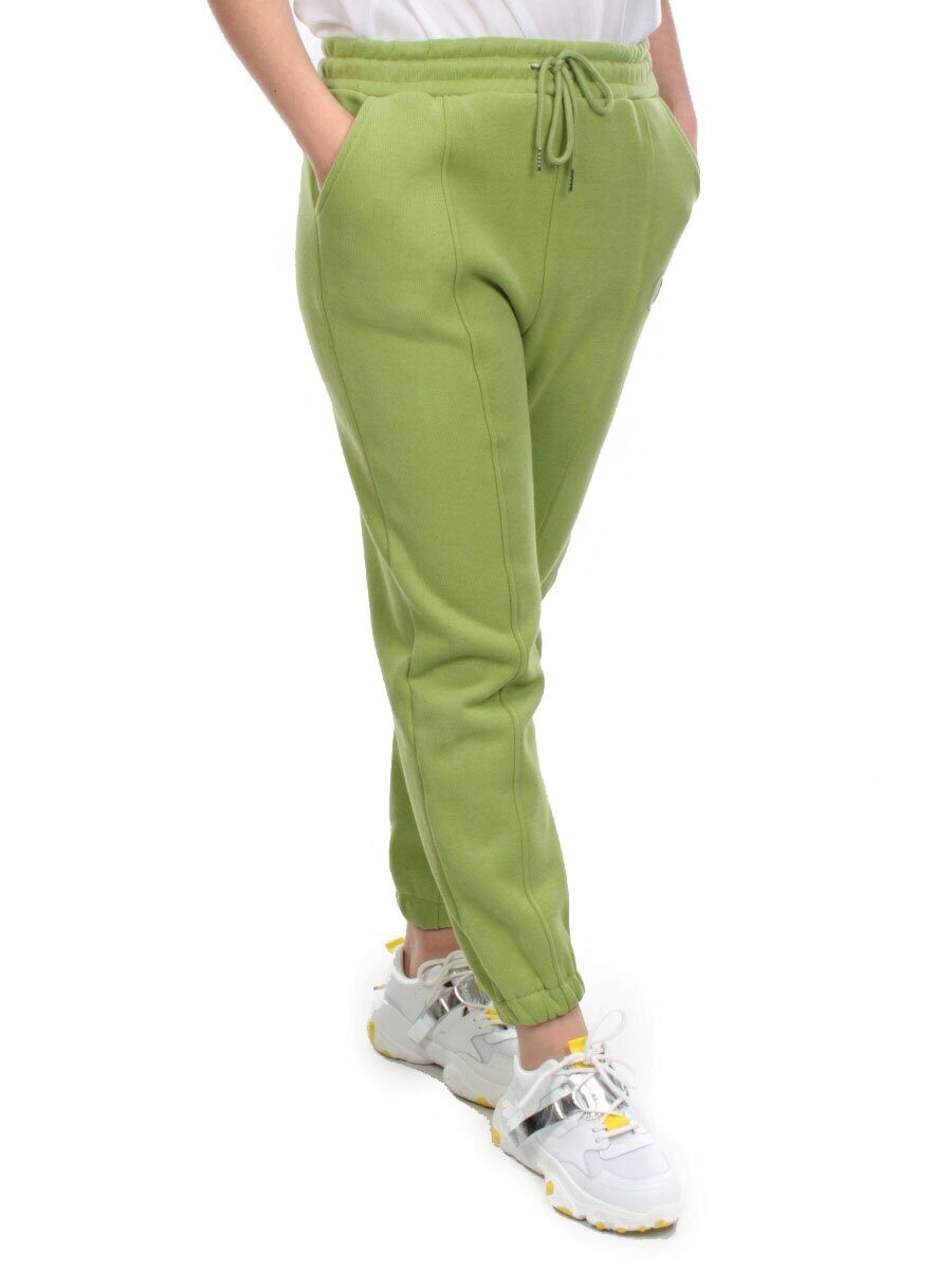 08 GREEN Брюки спортивные женские на флисе (100% хлопок) 7986