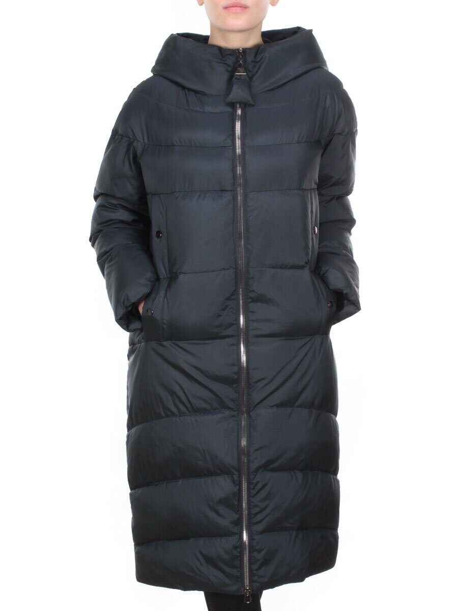 2116 INK.BLUE Пальто зимнее женское MELISACITI (200 гр. холлофайбера)