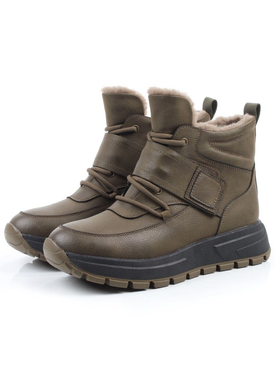 04-WB012-2M SWAMP Кроссовки зимние женские (натуральная кожа, 100% шерсть)