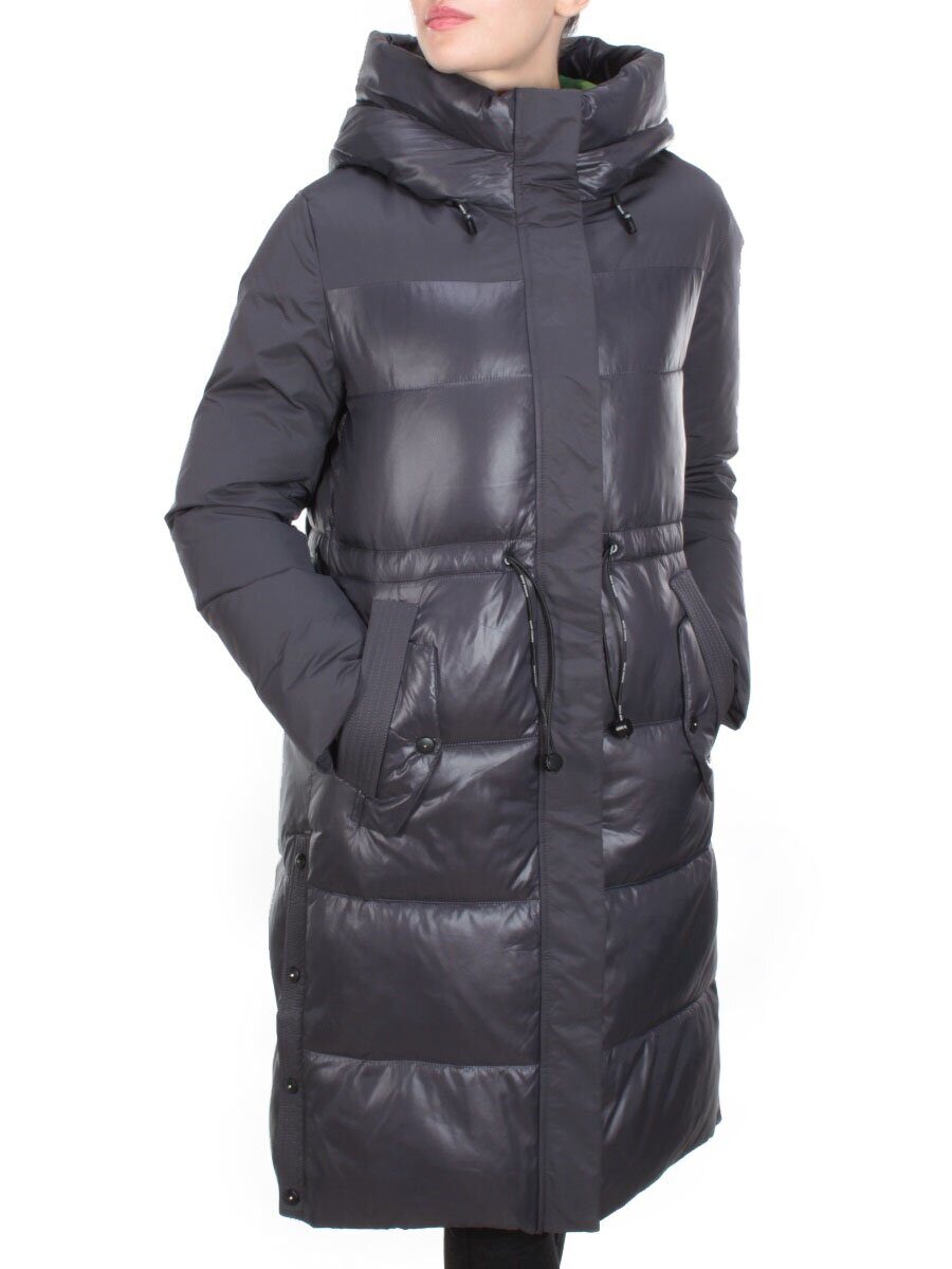 8986 DARK GRAY Пальто зимнее женское CORUSKY (200 гр. холлофайбера)