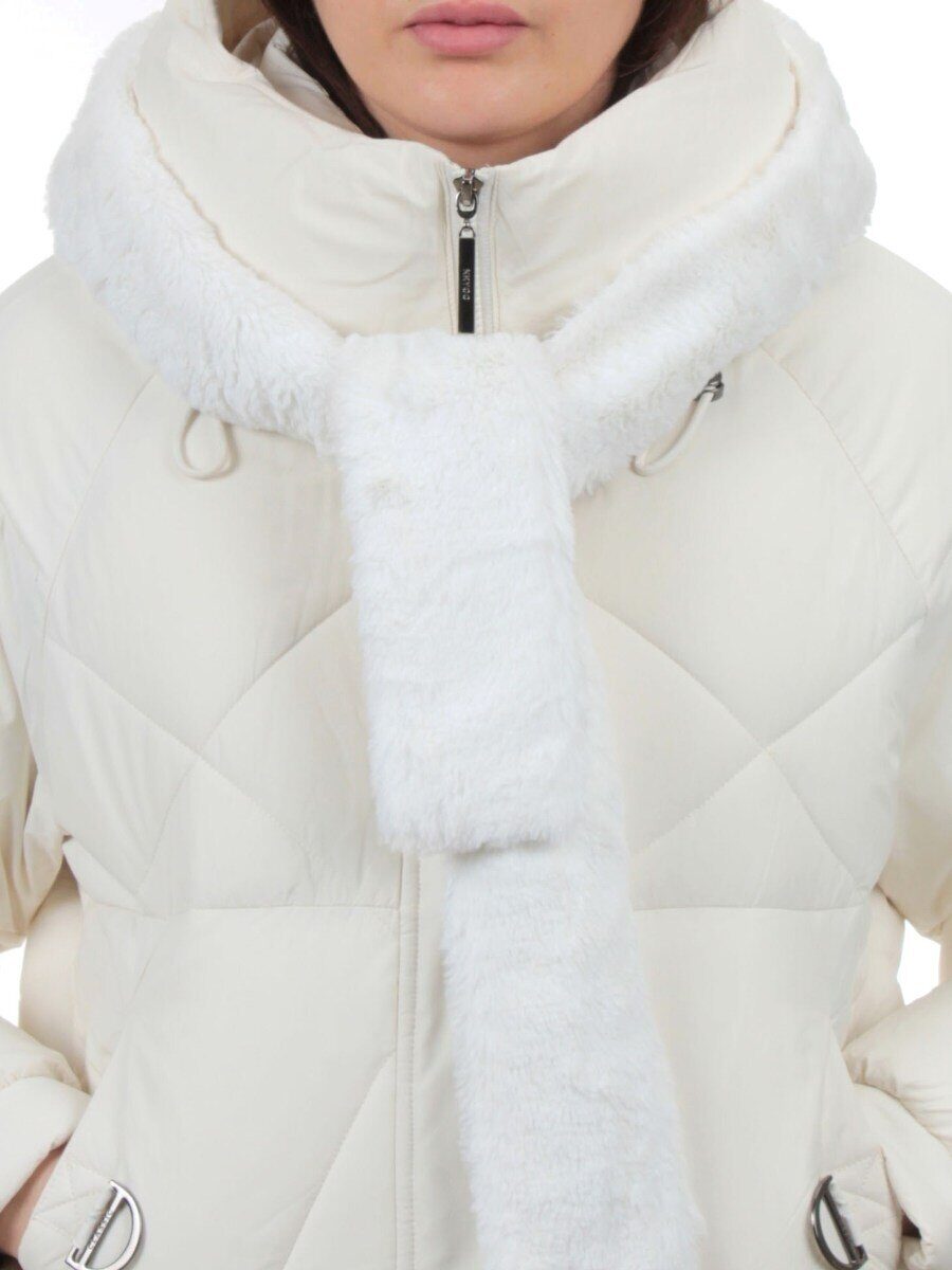 3342 MILK WHITE Куртка зимняя облегченная женская (130 гр. холлофайбер)
