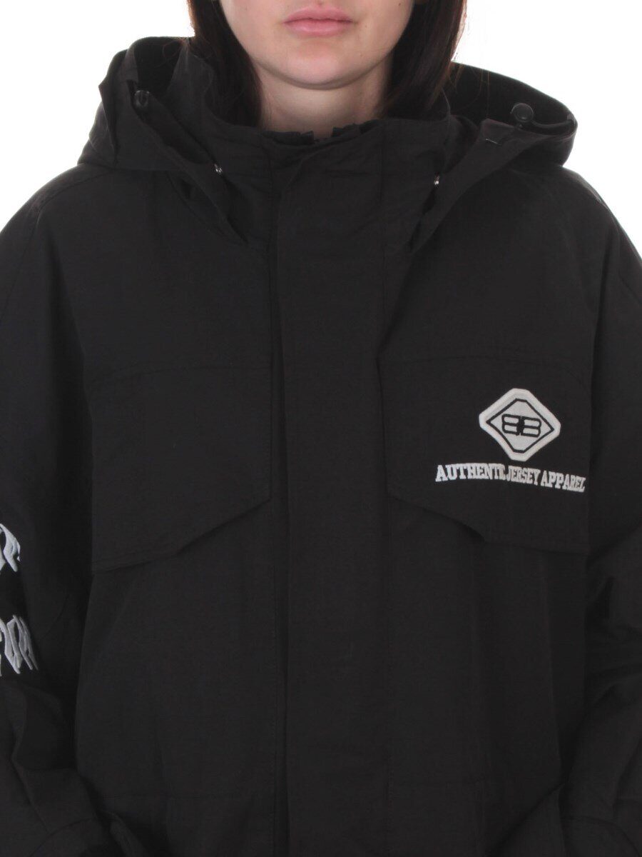 3104 BLACK Куртка демисезонная женская (100 гр. холлофайбер)