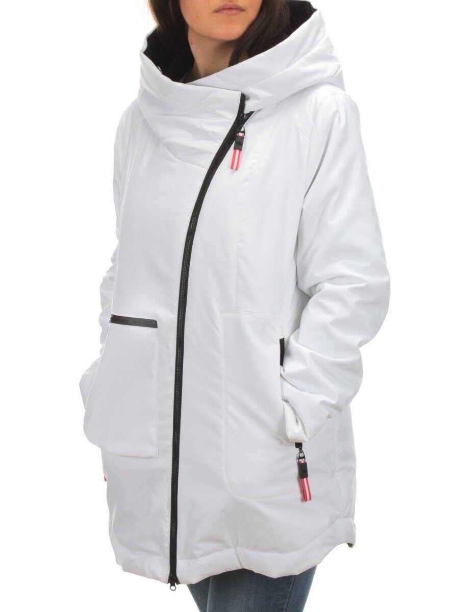 BM-187 WHITE Куртка демисезонная женская АЛИСА (100 гр. синтепон)