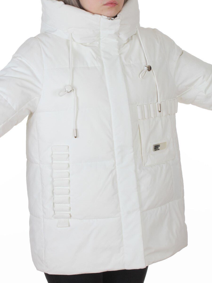 YR-6616 WHITE Куртка зимняя женская (150 гр. холлофайбер)