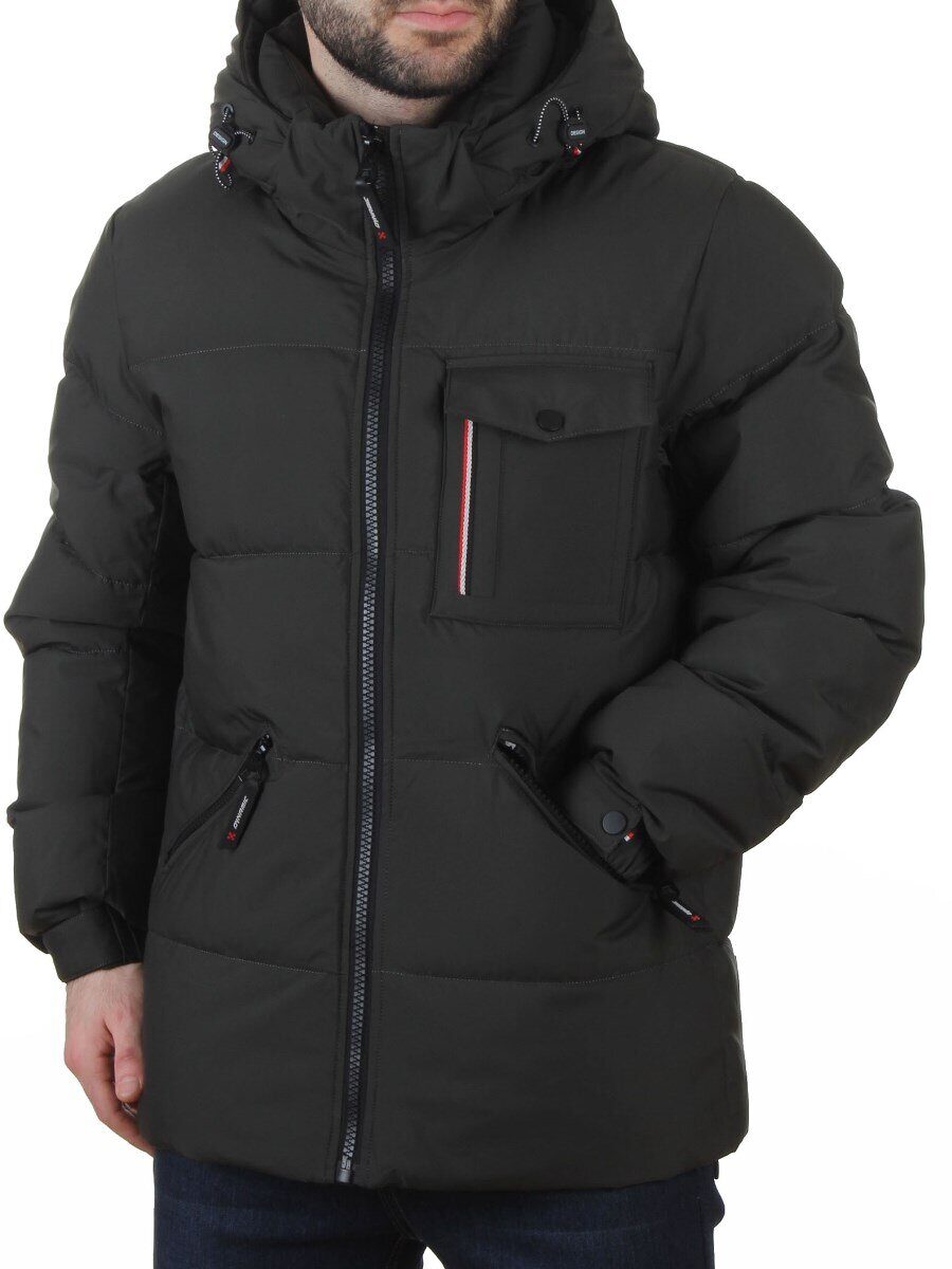 6393 DK. GREEN Куртка мужская зимняя (200 гр. холлофайбер)