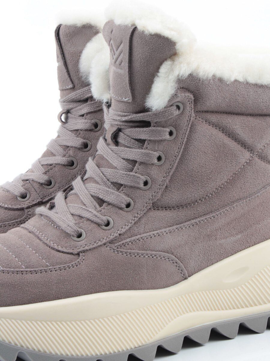 04-PAML05-2Z GRAY Ботинки зимние женские (натуральная замша, 100% шерсть, натуральный мех)